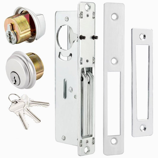 Narrow-Stile Long Throw DeadBolt Lock Body – 1-1/8" & 32/33" Backset Combo