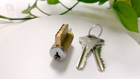 KIK / KIL Cylinder - 5-Pin Schlage C SC1 Keyway - Satin Chrome